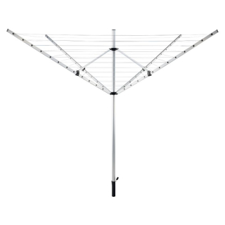 Záhradný sušiak na bielizeň, strieborná-čierna, 50 m