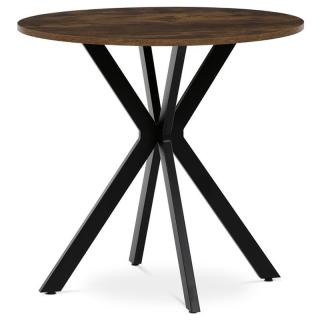 Jedálenský okrúhly stôl 80, MDF doska s dekorom starého dreva