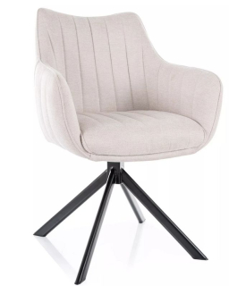Stolička jedálenská s výnimočným dizajnom, svetlo béžová 22