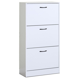 Botník s tromi priehradkami, biely