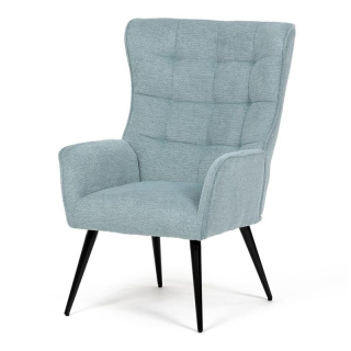 Moderné relaxačné kreslo v zelenej látke