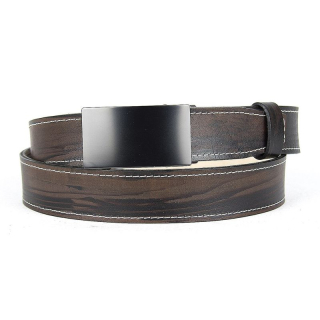 Limitovaný ručne maľovaný kožený opasok s brzdovou prackou, 134 cm, typ08