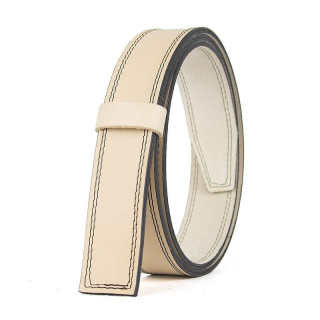 Kožený remeň pre opasky s brzdovou prackou, prírodný, šírka 3,5 cm