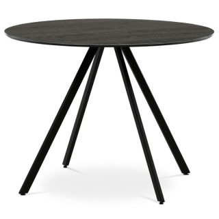 Jedálenský stôl s okrúhlou doskou, šedý dub