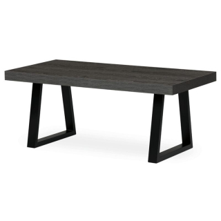 Konferenčný stolík MDF doska, dekor sivý dub-čierna