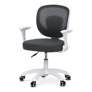 Detská stolička, výškovo nastaviteľná, sivá sieťovina