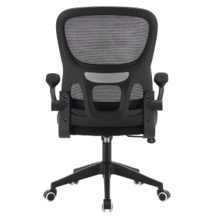 Kancelárske kreslo, z priedušnej sieťoviny v čiernej farbe