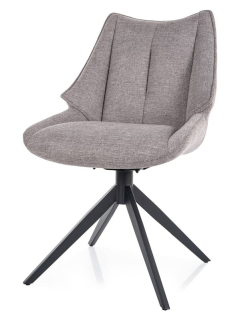 Moderná jedálenská stolička čierny mat – sivá 07