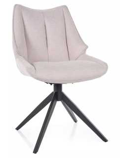 Moderná jedálenská stolička čierny mat – svetlobéžová 22