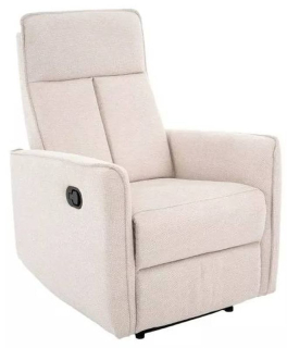 Relaxačné televízne polohovateľné kreslo, svetlobéžová brego 22