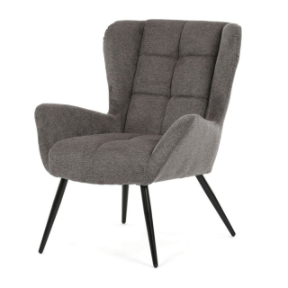 Kreslo ušiak v sivom prevedení