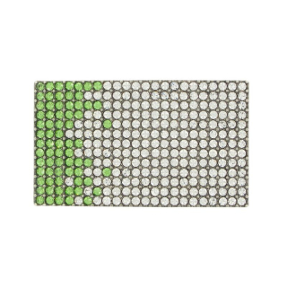 Luxusná kovová pracka SWAROVSKI GREEN, 40 mm