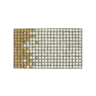 Luxusná kovová pracka SWAROVSKI BROWN, 40 mm