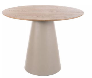 Okrúhly jedálenský stôl 100 cm, kašmír-dub