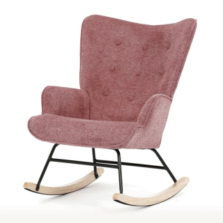 Moderné hojdacie kreslo v elegantnom ružovom prevedení