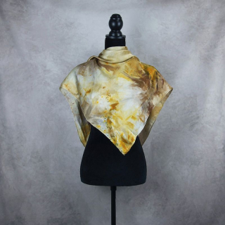 Hodvábna šatka LIMITED_301, 90x90cm, Vyrobená na Slovensku