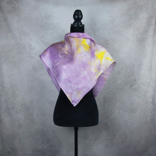 Hodvábna šatka LIMITED_299, 90x90cm, Vyrobená na Slovensku