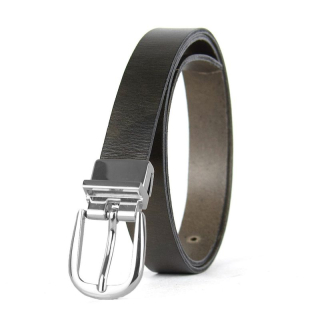 Dámsky kožený opasok NOBLEHIDE SILVER, šírka 2.5cm, Olivový