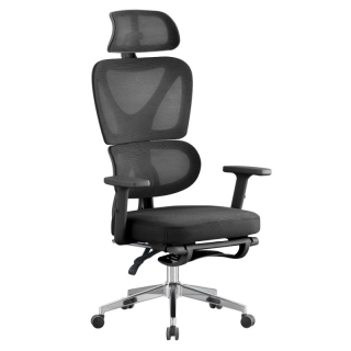 Komfortné kancelárske kreslo, čierna sieťovina, chróm