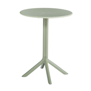 Záhradný stôl, zelený, 60x60 cm z plastu