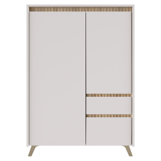 Komoda REG2D1S1K, kašmír, dub sonoma, kombinovaná