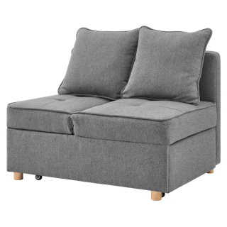 Pohodlná rozkladacia pohovka, sivá látka