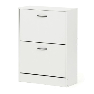 Botník s dvoma priehradkami, biely