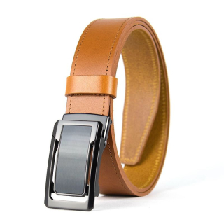 Opasok z pravej kože s brzdou, 3,5 cm, GRAPHITE CORE, Koňakový