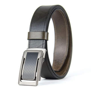 Kožený opasok NICKEL CORE s brzdovou prackou, 3,5 cm, Olivový