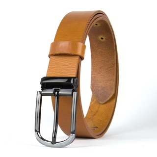 Kožený opasok ONYX EDGE, šírka 3,3 cm, Koňakový