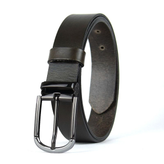 Kožený opasok ONYX EDGE, šírka 3,3 cm, Olivový