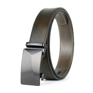 Opasok z pravej kože s automatickou prackou PEARL XYRON, Olivový