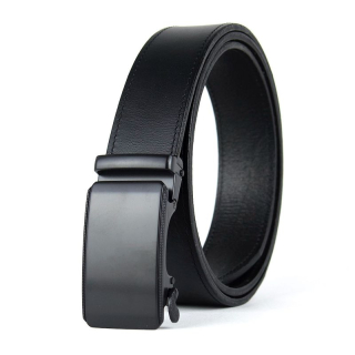 Opasok z pravej kože s automatickou prackou RAGNAR, Čierny