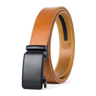 Opasok z pravej kože s automatickou prackou RAGNAR, Koňakový