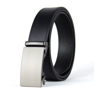 Kožený opasok VELOX 3,5 cm, automatická pracka, Čierny