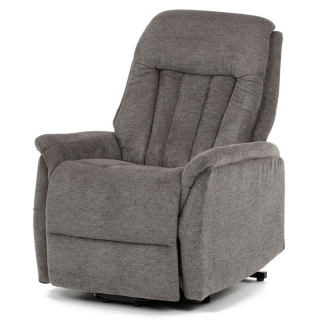 Výklopné, elektrické, polohovacie kreslo, sivá látka