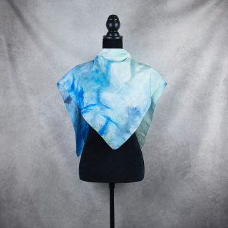 Hodvábna šatka VZOR_58, 85×85 cm, Made in Slovakia