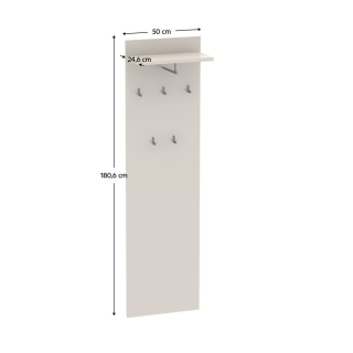 Moderný vešiakový panel, kašmír