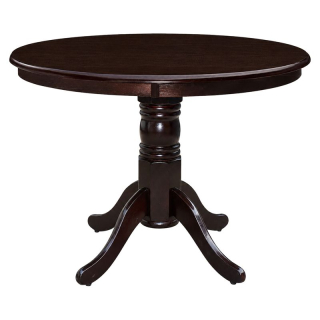 Jedálenský stôl, okrúhly, 106cm, gaštan