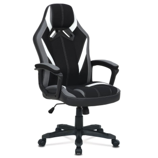 Herné kreslo čierno sivej farby