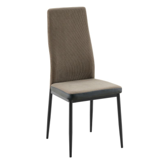 Jedálenská stolička s moderným dizajnom tmavohnedá