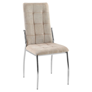 Jedinečná pohodlná stolička v hnedej látke