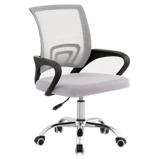 Kancelárska stolička v sivej sieťovine