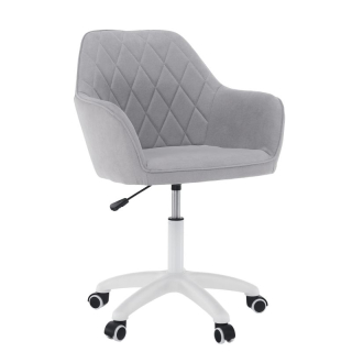 Nadčasové kancelárske kreslo, sivá látka