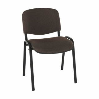 Kvalitná a pohodlná stolička s mäkkým sedením, hnedá