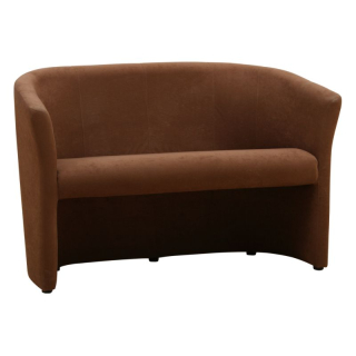 Elegantné dvojkreslo, hnedé