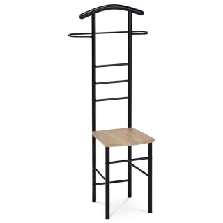 Nemý sluha so sedadlom čierny