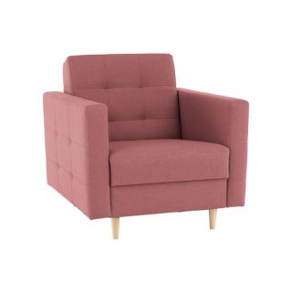 Celočalúnené kreslo, staroružová látka