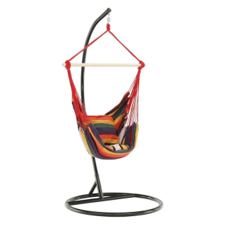 Závesné hojdacie kreslo červené