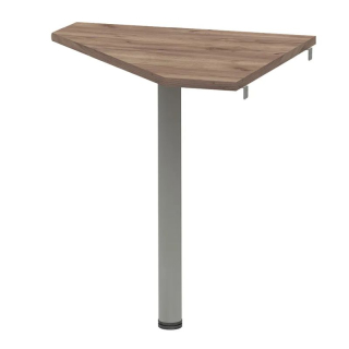 Rohový písací stolík z kvalitnej DTD, kraft dunkel